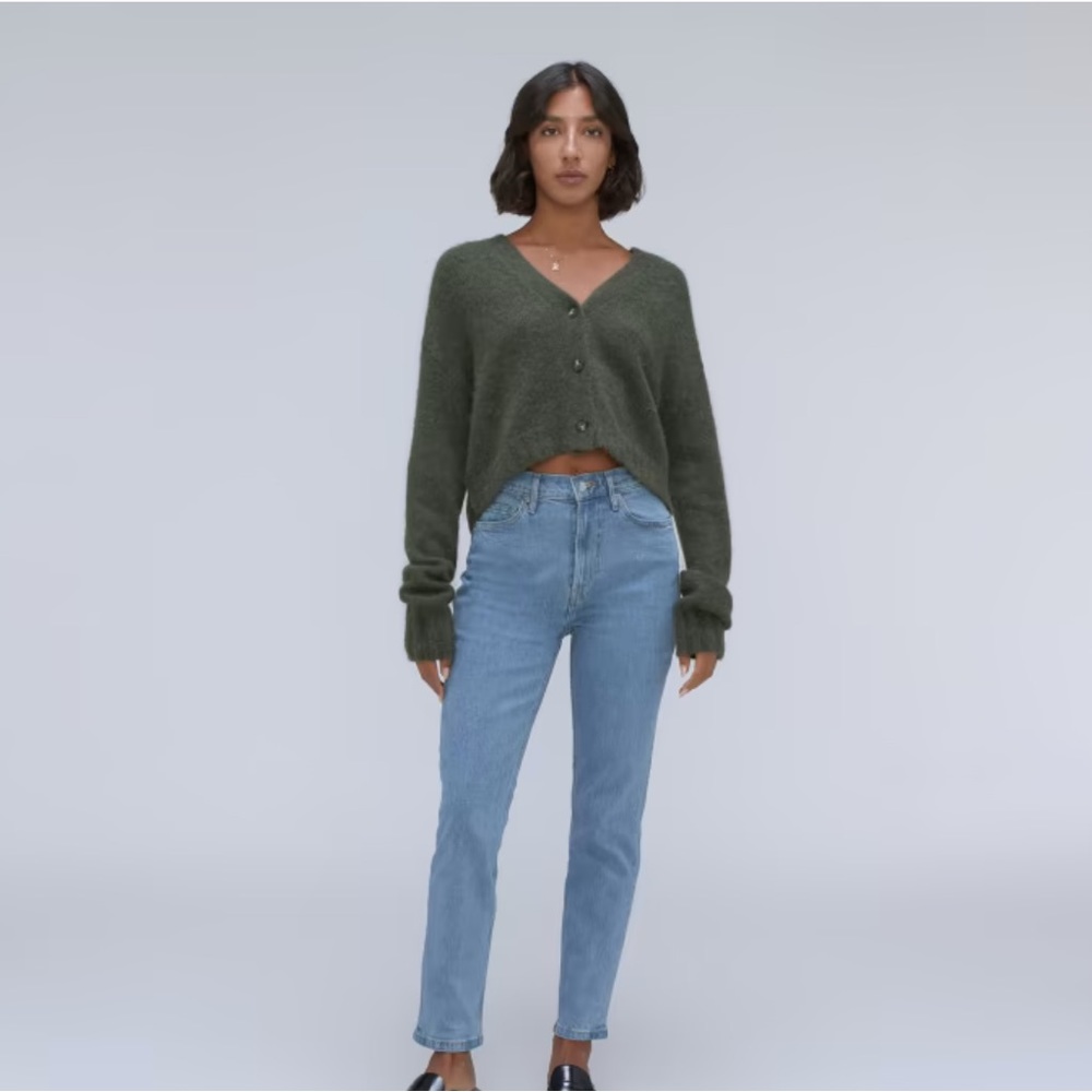 NWOT Everlane OG Cheeky Jeans 26.5” Inseam Stone-Washed Sky